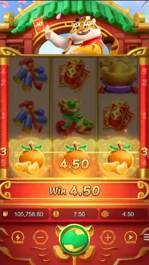 لعبة Fortune Tiger بشبكة 3×3 ورمز النمر الذهبي