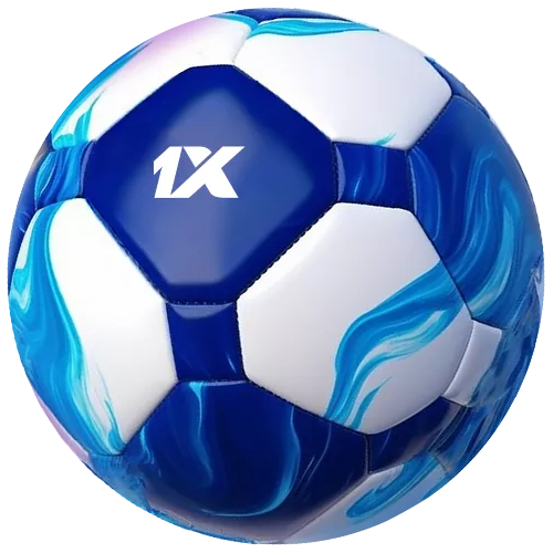Blue and white football on a light background — Spain. La Liga 2026