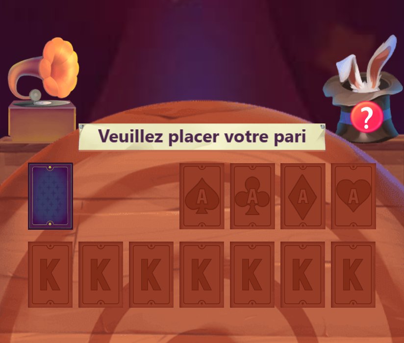 Solitaire: the Klondike table before the deal