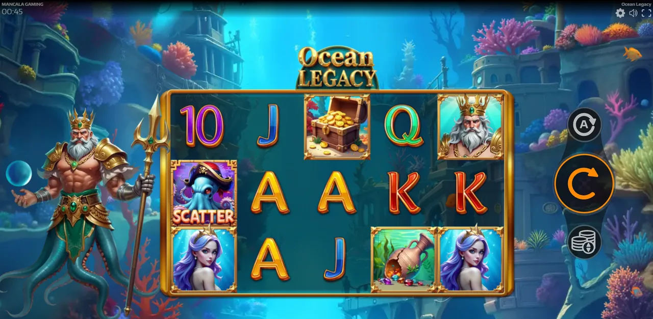 Ocean Legacy - grille en cours de partie