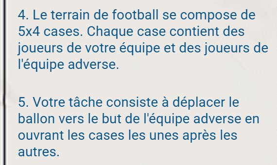 Mundial rules excerpt: the 5 by 4 pitch and moving the ball toward the goal