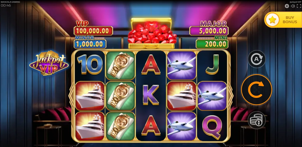 Jackpot VIP - grille en cours de partie