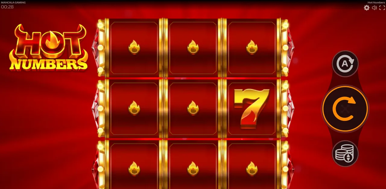 Hot Numbers - écran de jeu