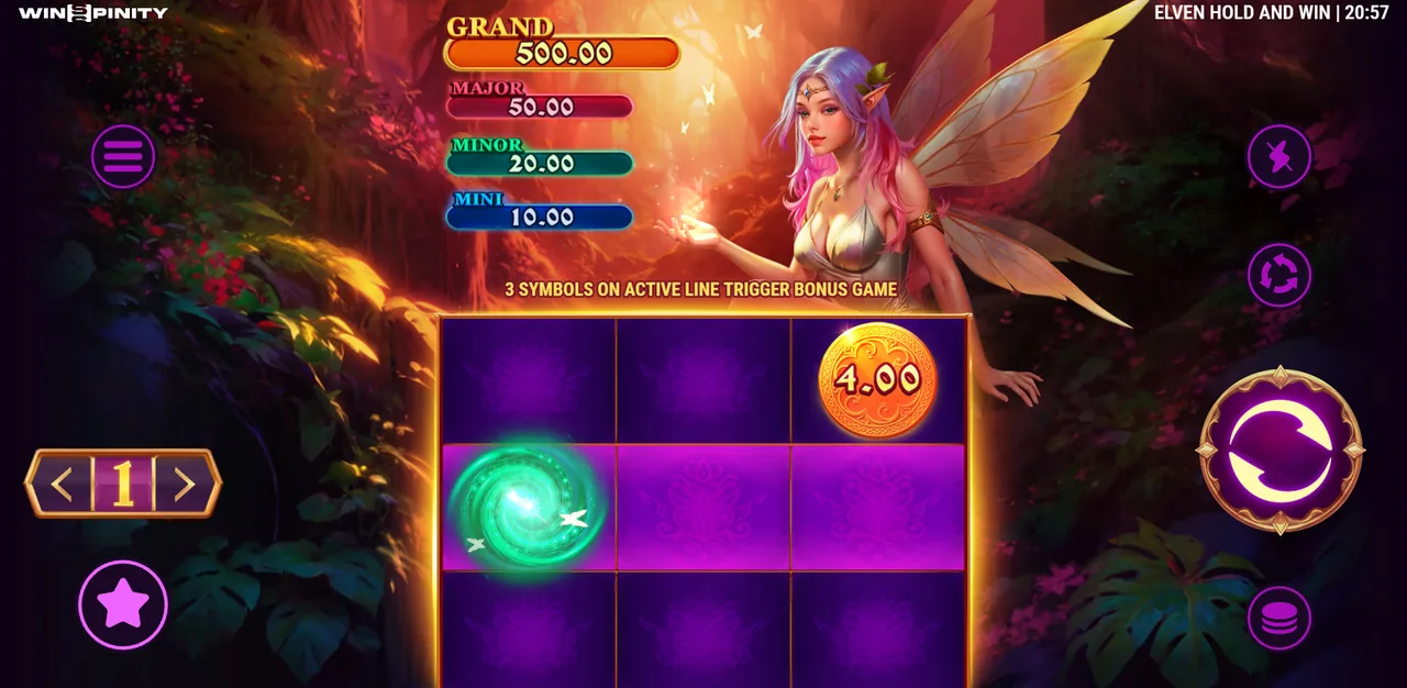 Elven Hold and Win - grille en cours de partie