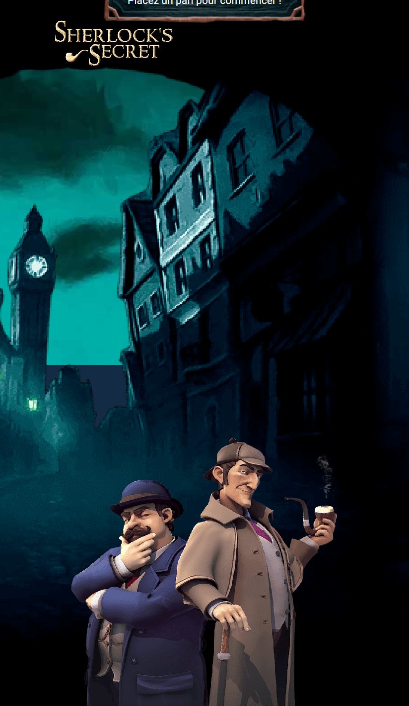 Sherlock's Secret: the two detectives in a London street at night, with the clock tower behind them