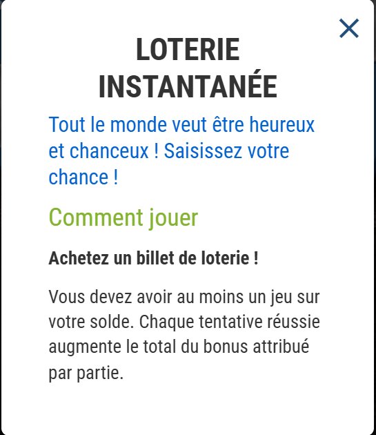Lottery: Instant lottery window, How to play and buying the ticket