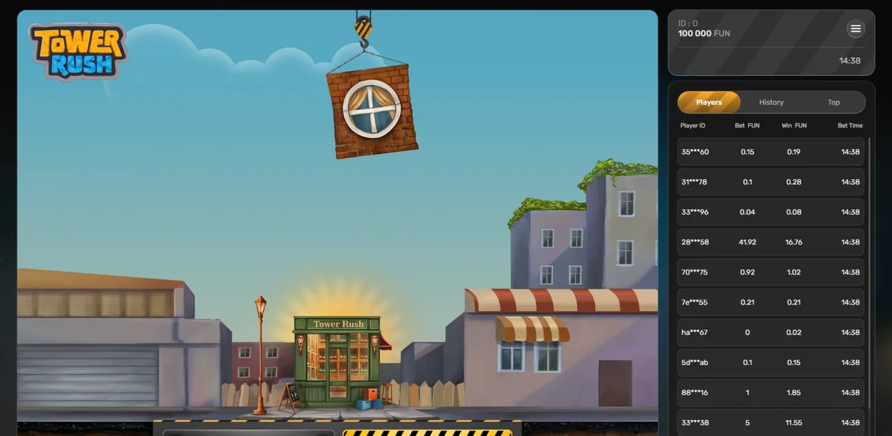 Tower Rush - game screen