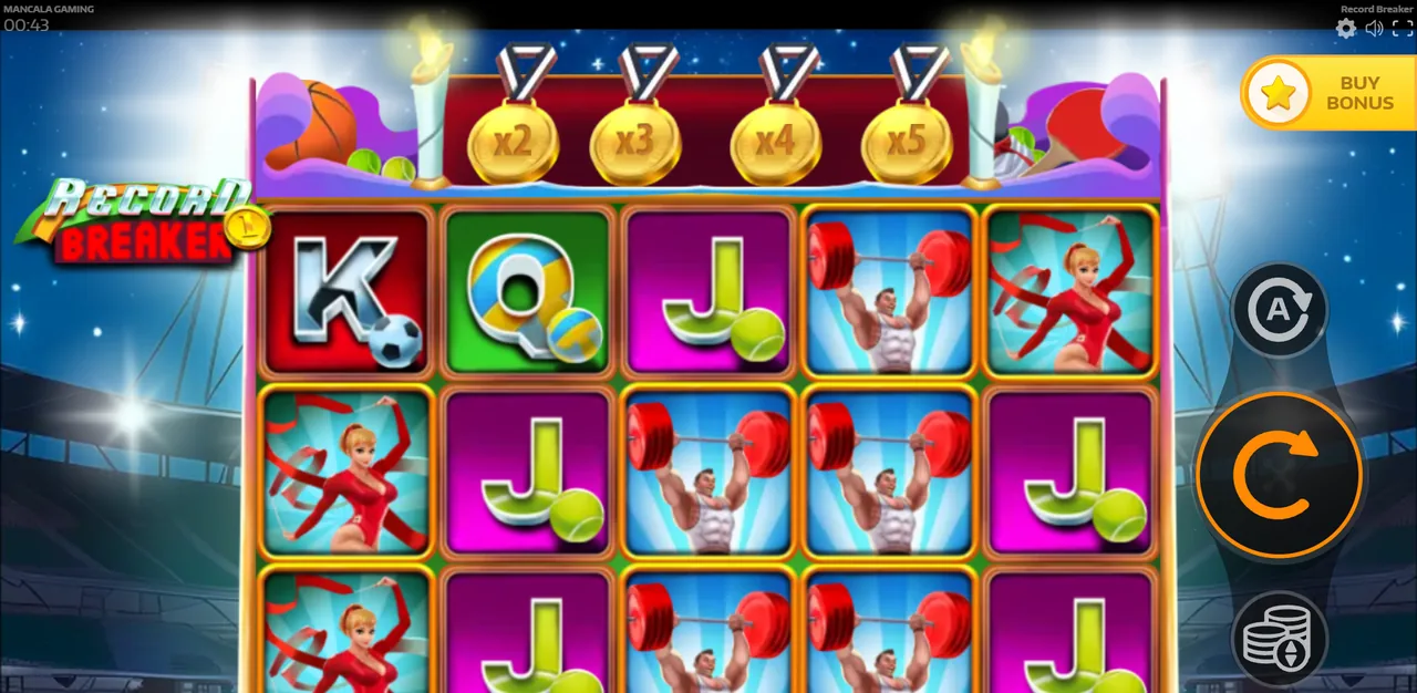 Record Breaker - grille en cours de partie