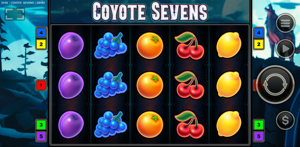 Coyote Sevens - écran de jeu