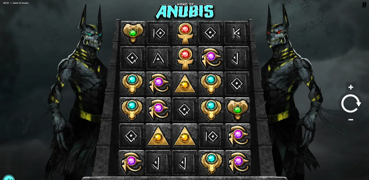 Hand of Anubis - reels after a spin