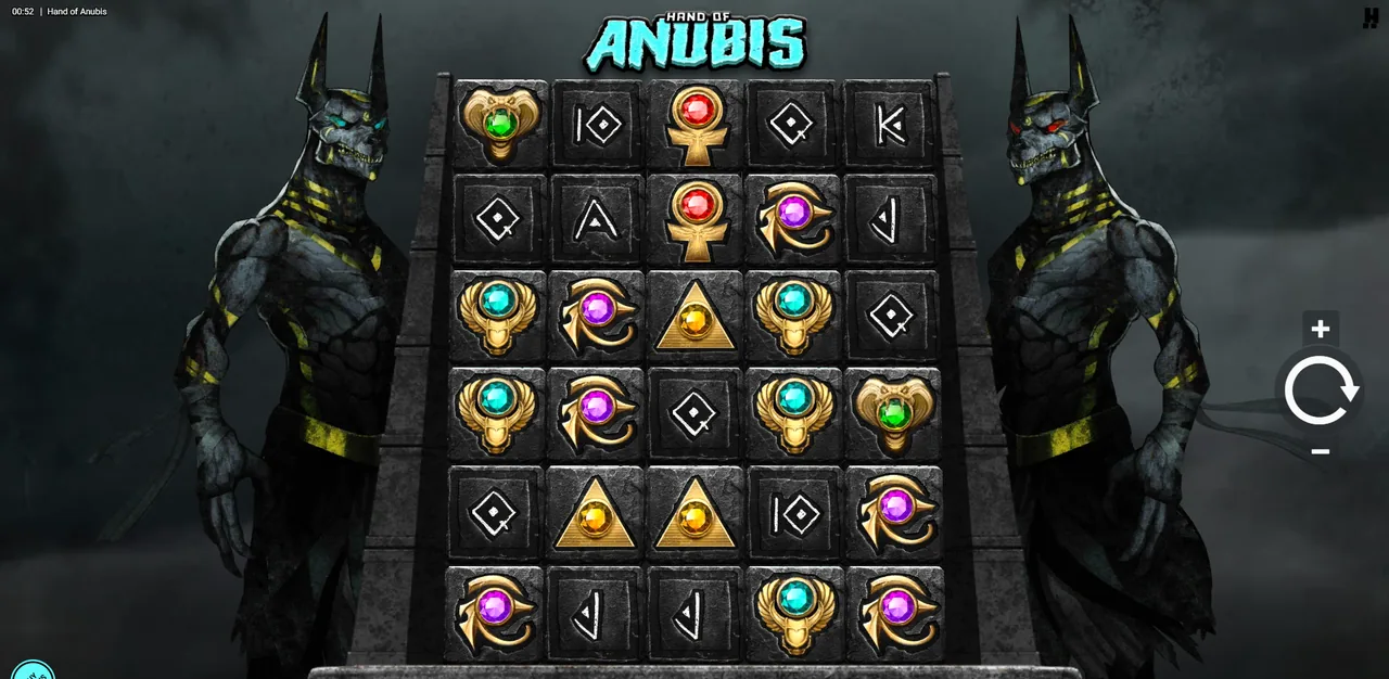 Hand of Anubis - grid during play
