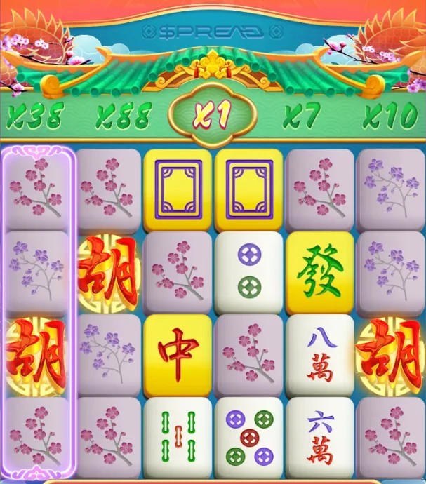 Mahjong Ways 3+ - écran de jeu