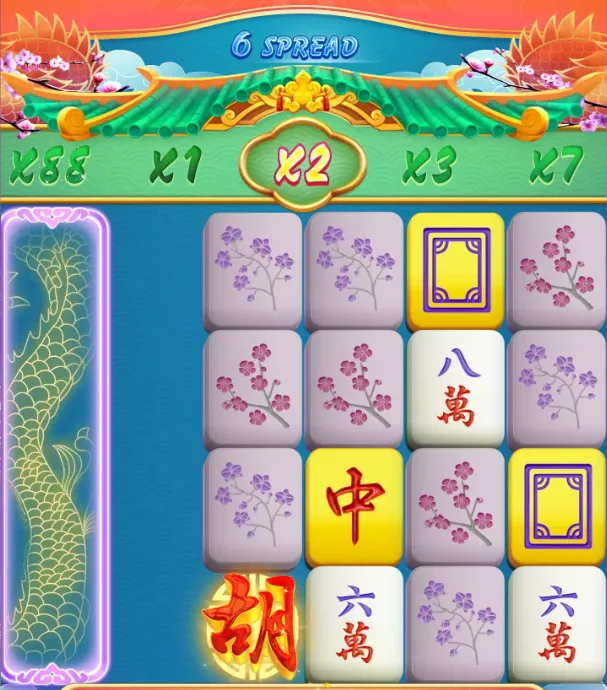 Mahjong Ways 3+ - rouleaux après un tour