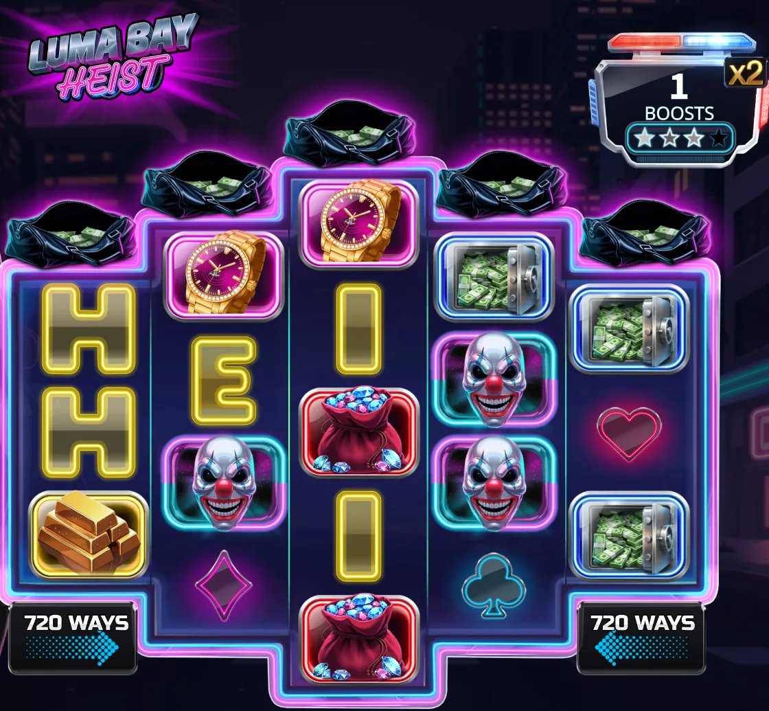 Luma Bay Heist - écran de jeu