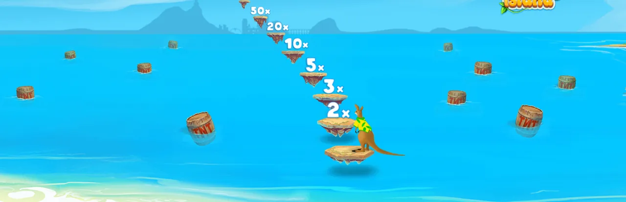 Mine Island - reels after a spin