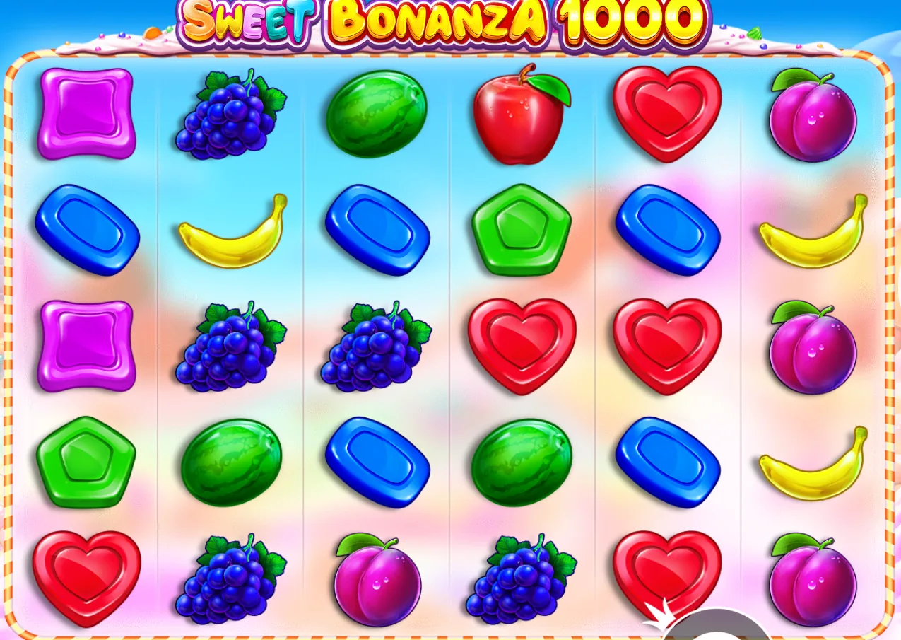 Sweet Bonanza 1000 - écran de jeu