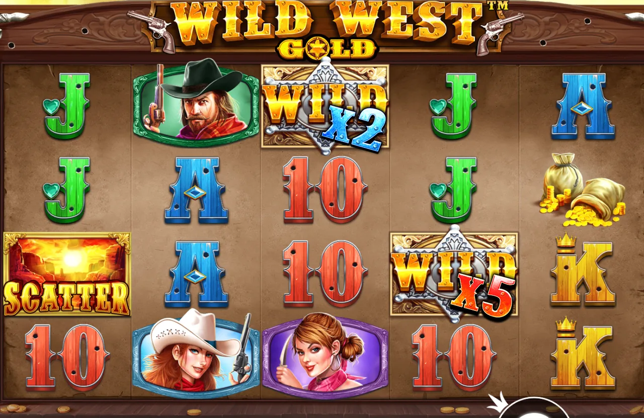 Wild West Gold™ - الشبكة أثناء اللعب