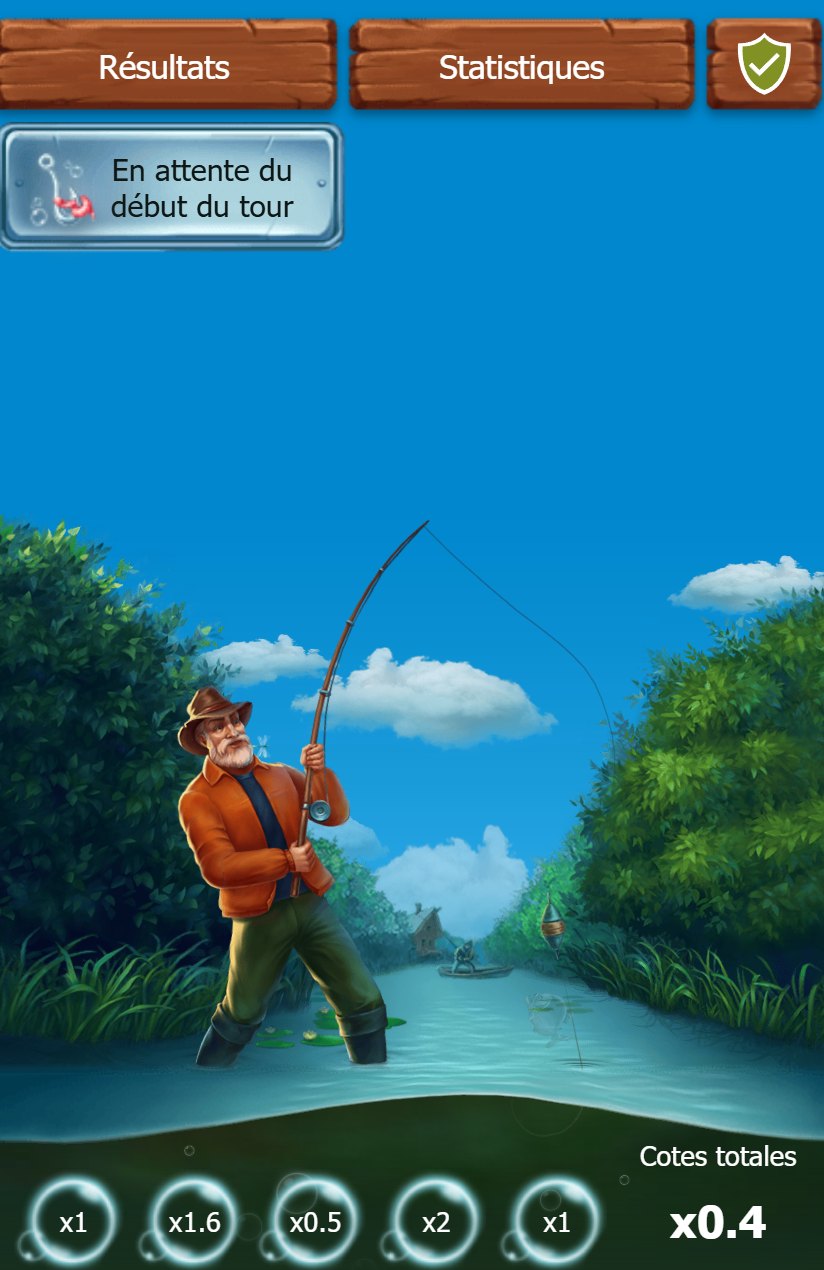 The fisherman casts his line