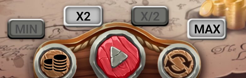 MIN, X2, X/2, MAX and the Play button