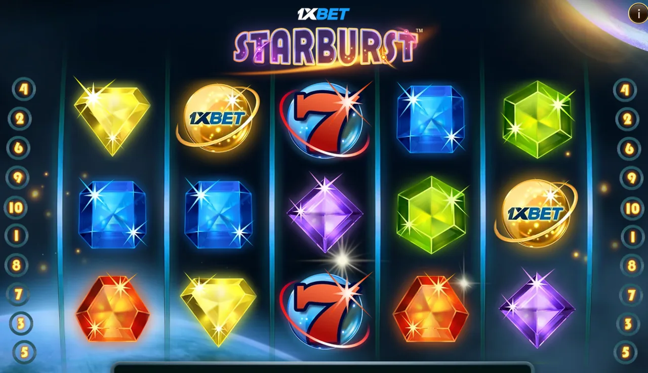 1xbet Starburst™ - game screen
