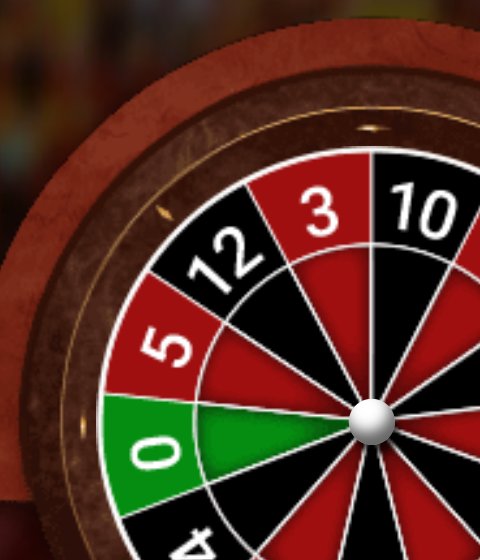 African Roulette : le secteur vert du 0 sur la roue