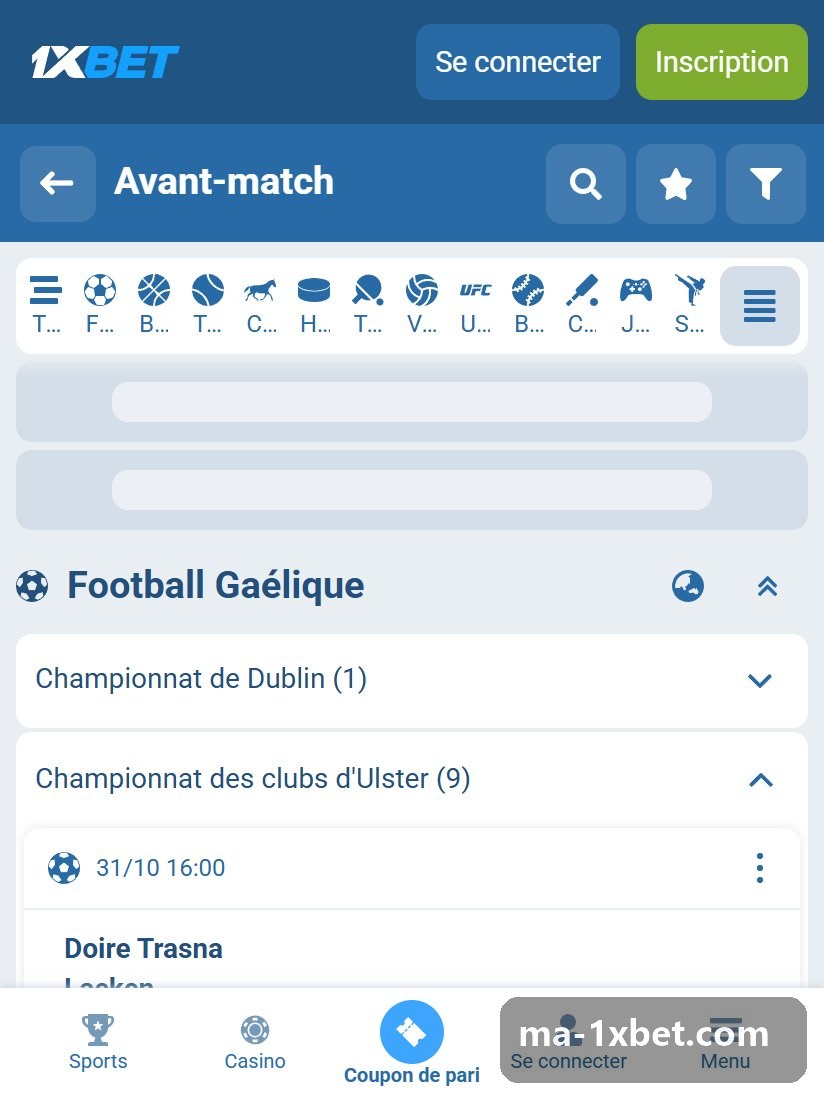 Ulster Junior Championship: group expanded in the list, first fixture with its date and time
